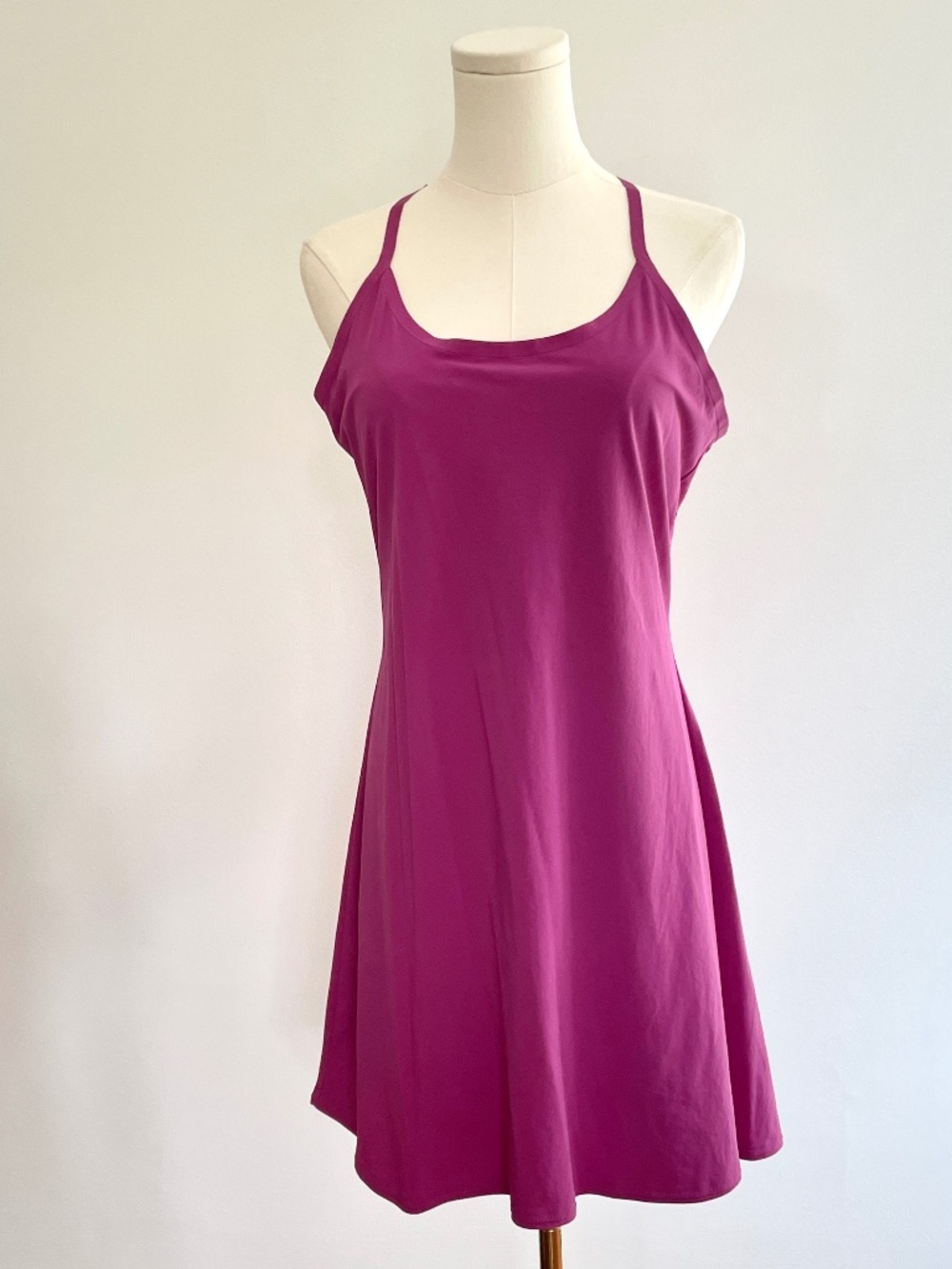 Outdoor Voices Exercise Dress Large Magenta Built In Shorts Tennis Pickleball